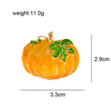Enamel Pumpkin Brooch