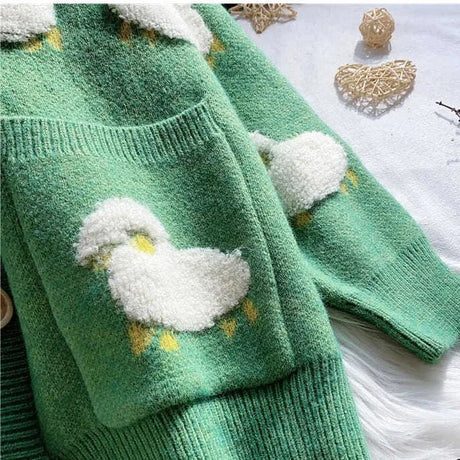 Fluffy Sheep Thick Sweater Cardigan