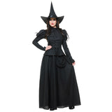 Evil Witch Queen Halloween Costume Medieval Gothic Enchantress Cosplay