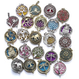 Aromatherapy Locket Necklaces Essential Oil Perfume Aroma Diffuser Necklace