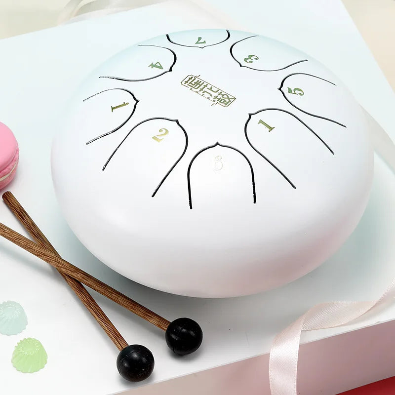 6 Inch Steel Tongue Drum Set Percussion Musical Instrument