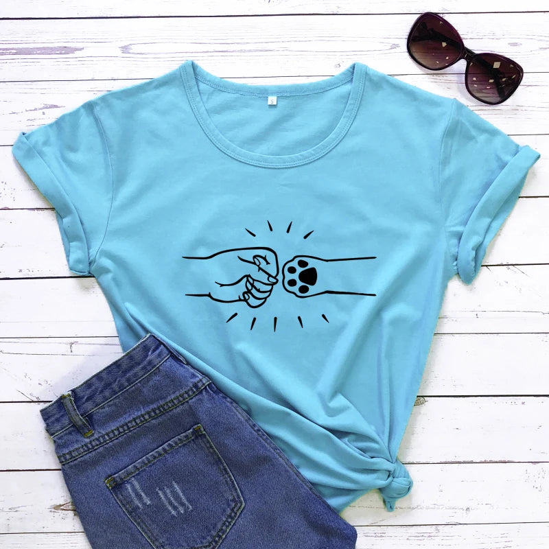 Fist Bump T-shirt Dogs Are The Best Friends