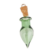 Ten Green Vial Bottles DIY Jewellery Making