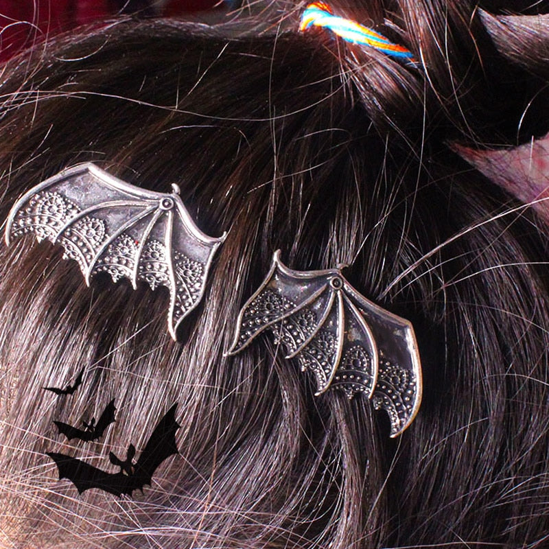 Bat Wings Hair Clips