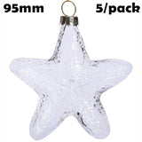 5 Pieces x DIY Paintable Home Wedding Christmas Decoration Ornament 90*60mm Glass Pine Cone Nut
