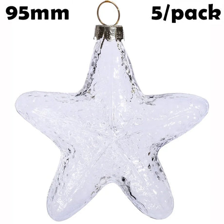 5 Pieces x DIY Paintable Fillable Shatterproof Christmas Decoration Ornaments 65mm Square Cube