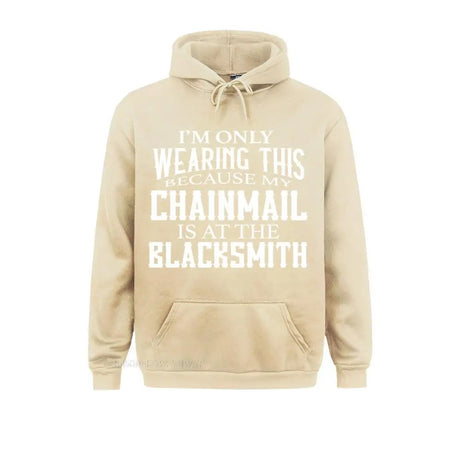 Chainmail is at the Blacksmith Ren Fair Men's Hoodie Sweatshirts