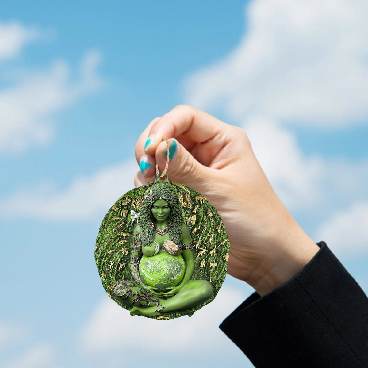 Mother Earth Gaia Goddess Hanging Ornament
