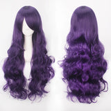 Extra Long Wavy or Straight Wigs with Full Bangs Heat Resistant