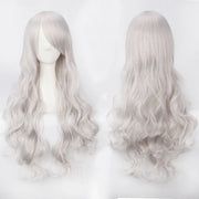 Extra Long Wavy or Straight Wigs with Full Bangs Heat Resistant