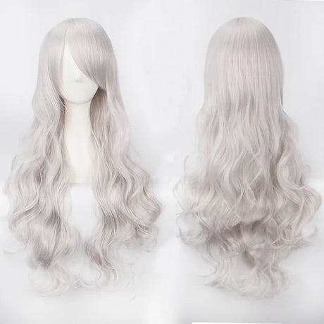 Extra Long Wavy or Straight Wigs with Full Bangs Heat Resistant
