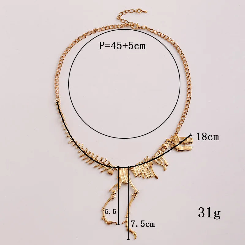 Tyrannosaurus Rex Skeleton Dinosaur Necklaces