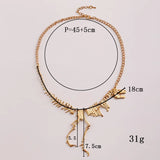 Tyrannosaurus Rex Skeleton Dinosaur Necklaces