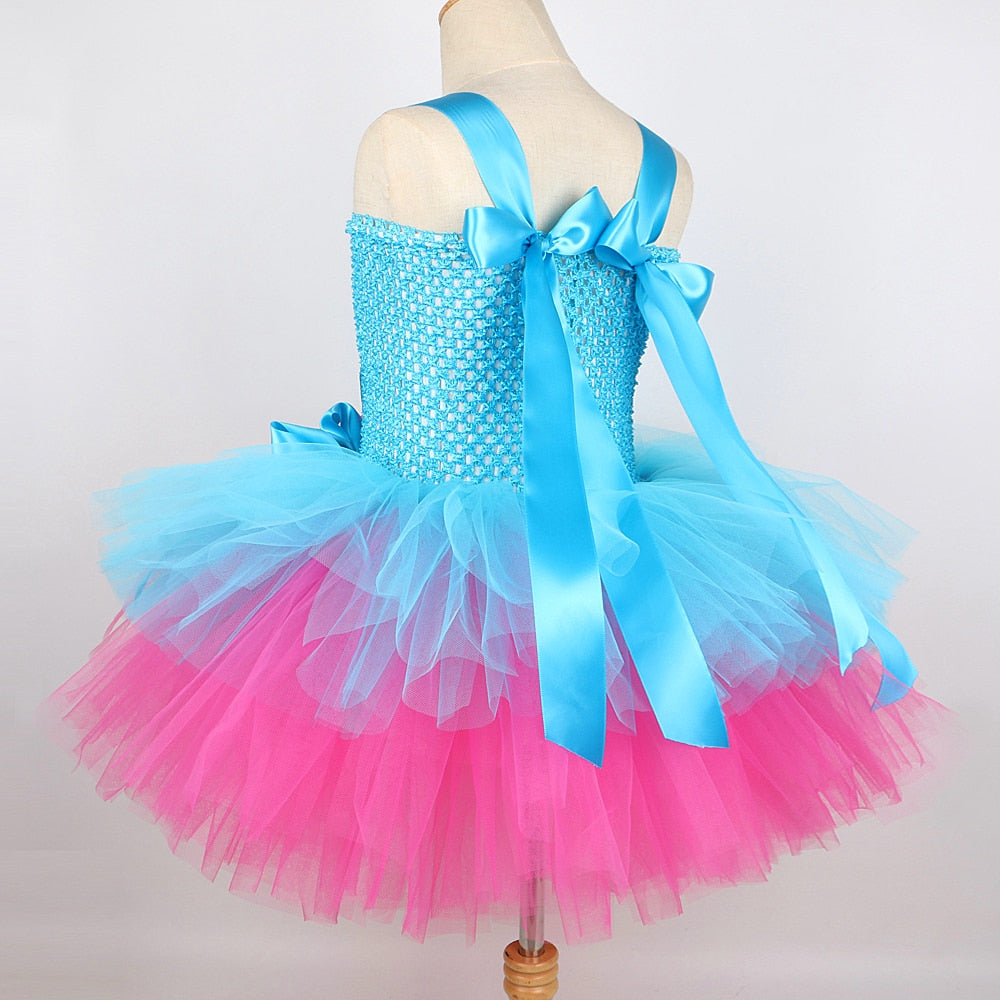 Trolls Tutu Dress Princess Poppy Costume Halloween Dresses