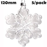 5 Pieces x DIY Paintable Fillable Shatterproof Christmas Decoration Ornaments 65mm Square Cube