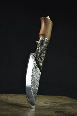 The Fisherman's Knife Steel Blade Handmade Forged Utility Boning Chef Cleaver