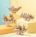 Vintage Sailing Ships DIY 3D Wooden Model Kits