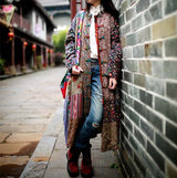 Vintage Cotton Linen Patchwork Coats
