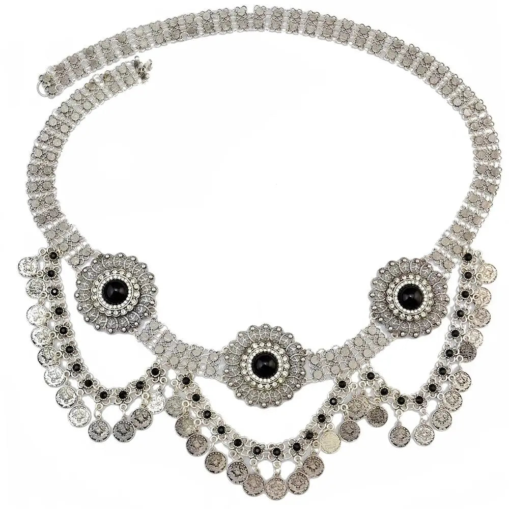 Gypsy Silver Shimmy Belts Belly Dance Hip Jewellery