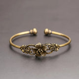 Pure Copper Flower Bangles