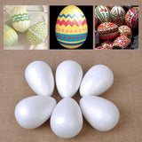 10Pcs 3/4/5/6/7cm DIY Styrofoam Easter Egg Foam Crafts DIY