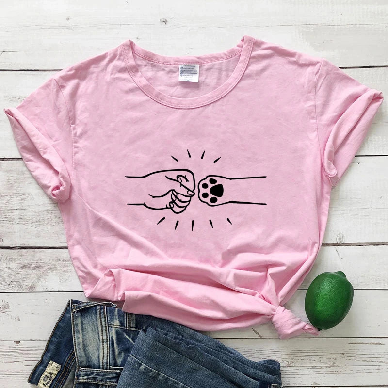 Fist Bump T-shirt Dogs Are The Best Friends