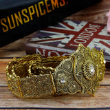 Caucasus Flower Metal Belt Waist Chain