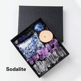 Natural Crystal Gift Sets Amethyst Clear Quartz Rose Quartz Gifts Box
