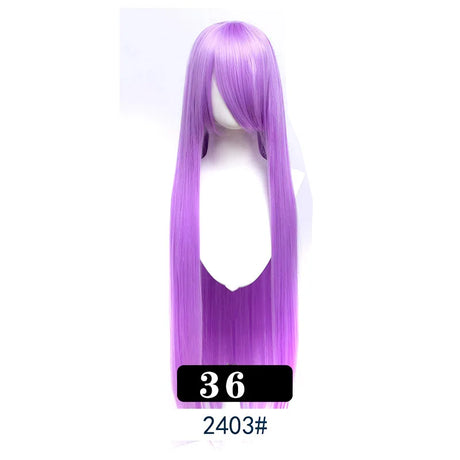 Extra Long Wavy or Straight Wigs with Full Bangs Heat Resistant