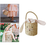 Easter Bunny Straw Basket Easter Egg Hunt