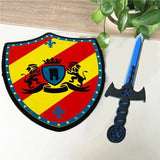 Medieval Sword & Shield Set Soft Children Cosplay