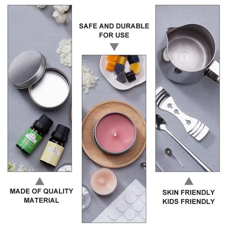 Candle Making Kit Pouring Pot Wicks Sticker DIY Candle Craft Tools