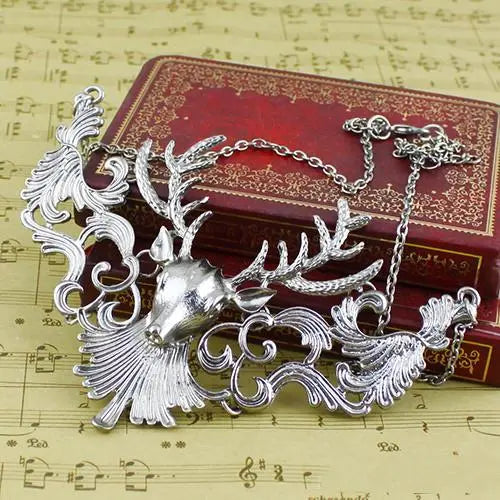 King of the Forest Deer Statement Necklace