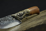 The Fisherman's Knife Steel Blade Handmade Forged Utility Boning Chef Cleaver