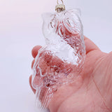5 Pieces x DIY Paintable Fillable Christmas Decoration Glass Ornaments 110*50mm