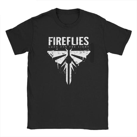 Men's Fireflies Last Of Us T-Shirt Ellie Joel Video Game 100% Cotton