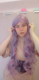 Extra Long Wavy or Straight Wigs with Full Bangs Heat Resistant.