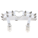 Studded Heart Thigh Garter