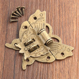Antique Bronze Butterfly Hasp Latch Wooden Box Clasp Furniture Hardware