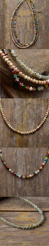 Earthly Natural Stones Beaded Necklace