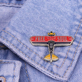 Free Your Soul Enamel Pin Lapel Pins Badge