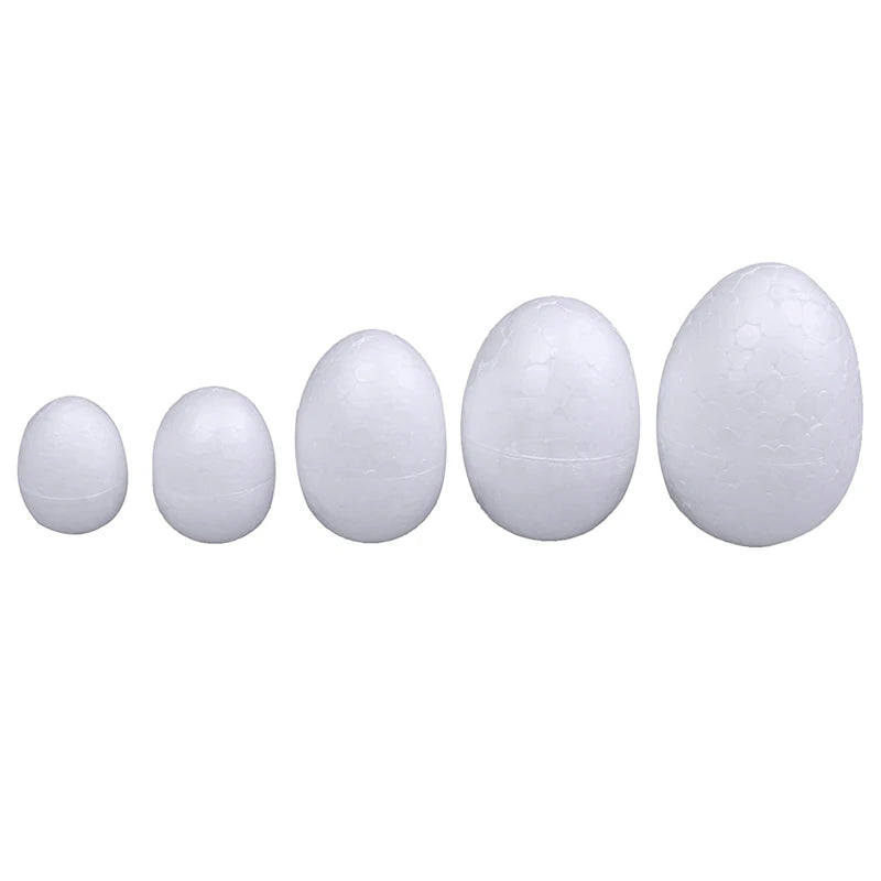 10Pcs 3/4/5/6/7cm DIY Styrofoam Easter Egg Foam Crafts DIY