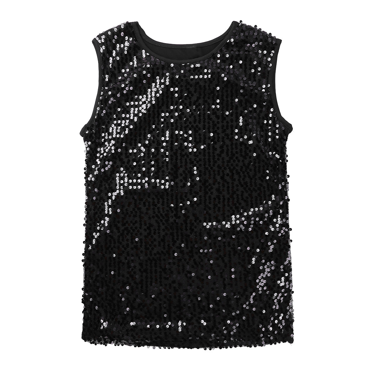 Mens Sequinned Tank Tops Festival Rave Party Clubwear