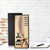 Calligraphy Feather Quill Fountain Pen Set Gift Box