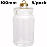 5 Pieces x DIY Paintable Fillable Shatterproof Christmas Decoration Ornaments 65mm Square Cube