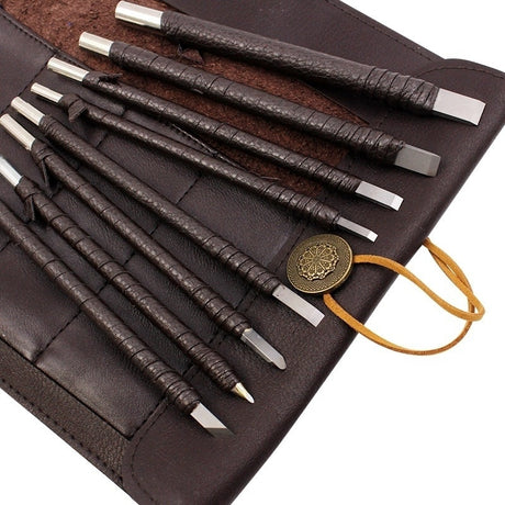 Tungsten Steel Stone Carving Hand Tools Set Chisel Set Woodworking Carving Tools