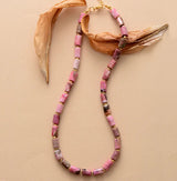 Apatite Lariat Natural Stone Choker Necklaces