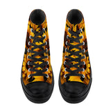 Sunflower Field Days High Top Canvas Shoes - Black
