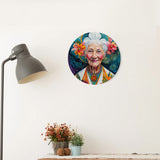 Great Aunt Ida Round Steel Metal Art Decor