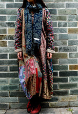 Vintage Cotton Linen Patchwork Coats